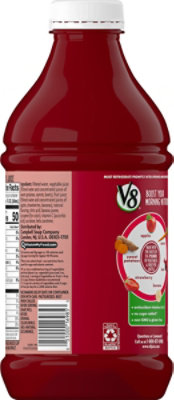 V8 V-Fusion Vegetable & Fruit Juice Beverage Light Strawberry Banana - 46 Fl. Oz.