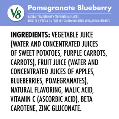 V8 Pomegranate Blueberry 100% Fruit and Vegetable Juice - 46 Fl. Oz. - Image 5