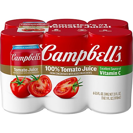 Campbells Tomato Juice - 6-5.5 Fl. Oz. - Image 2