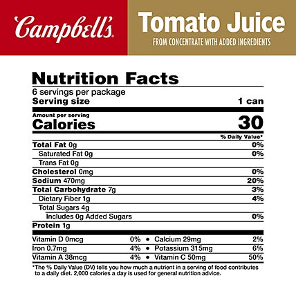 Campbells Tomato Juice - 6-5.5 Fl. Oz. - Image 4