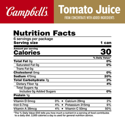 Campbell's Tomato Juice - 6-5.5 Fl. Oz. - Image 4