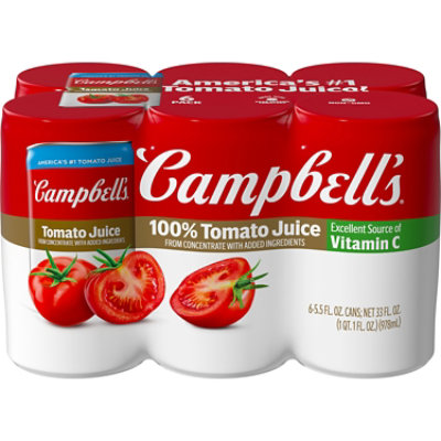 Campbells Tomato Juice - 6-5.5 Fl. Oz.