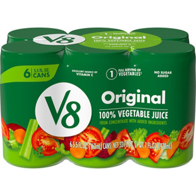 V8 Original 100% Vegetable Juice - 6-5.5 Fl. Oz. - Image 1