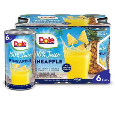 Dole Juice Pineapple - 6-6 Fl. Oz. - Image 2