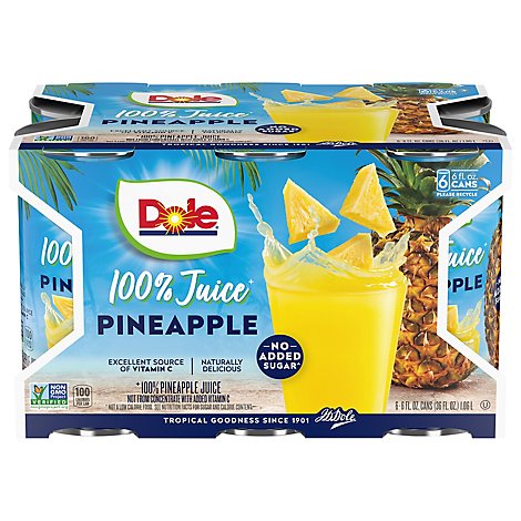 Dole Juice Pineapple - 6-6 Fl. Oz.