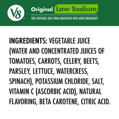 V8 Original Low Sodium 100% Vegetable Juice - 46 Fl Oz - Image 3