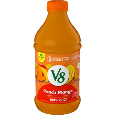 V8 Peach Mango 100% Fruit and Vegetable Juice - 46 Fl. Oz. - Image 1