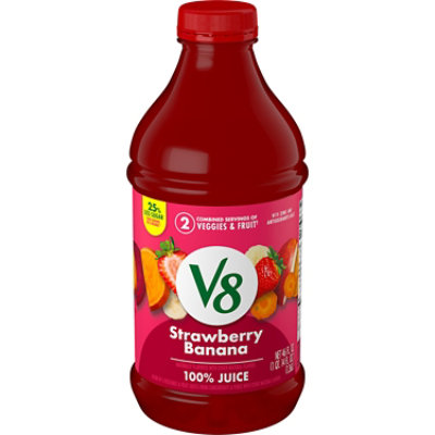 V8 Strawberry Banana 100% Fruit and Vegetable Juice - 46 Fl. Oz. - Image 1