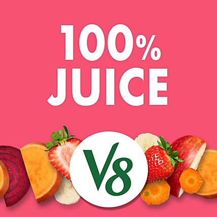 V8 V-Fusion Vegetable & Fruit Juice Strawberry Banana - 46 Fl. Oz. - Image 1