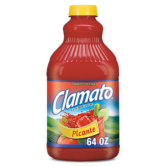 Clamato Picante Tomato Cocktail Juice - 64 Fl. Oz.