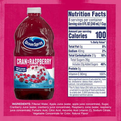 Ocean Spray Juice Cran-Raspberry - 64 Fl. Oz. - Image 5