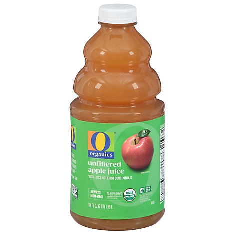 O Organics 100% Juice Organic Unfiltered Apple - 64 Fl. Oz.