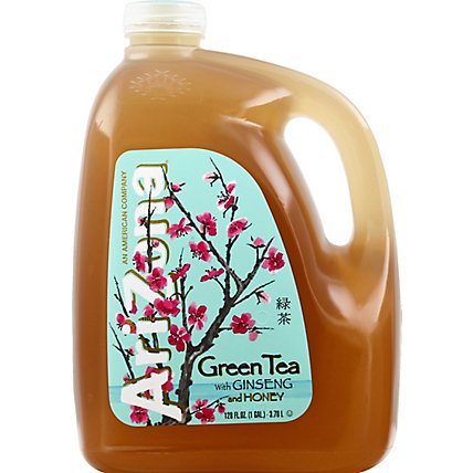 AriZona Green Tea with Ginseng and Honey - 128 Fl. Oz. - Image 2