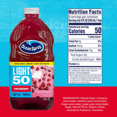 Ocean Spray Light Juice Cranberry - 64 Fl. Oz. - Image 4