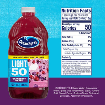 Ocean Spray Light Cranberry Grape Juice - 64 Fl. Oz. - Image 4