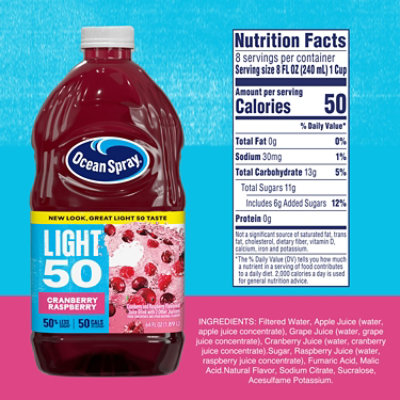 Ocean Spray Light Juice Cranberry & Raspberry - 64 Fl. Oz. - Image 4