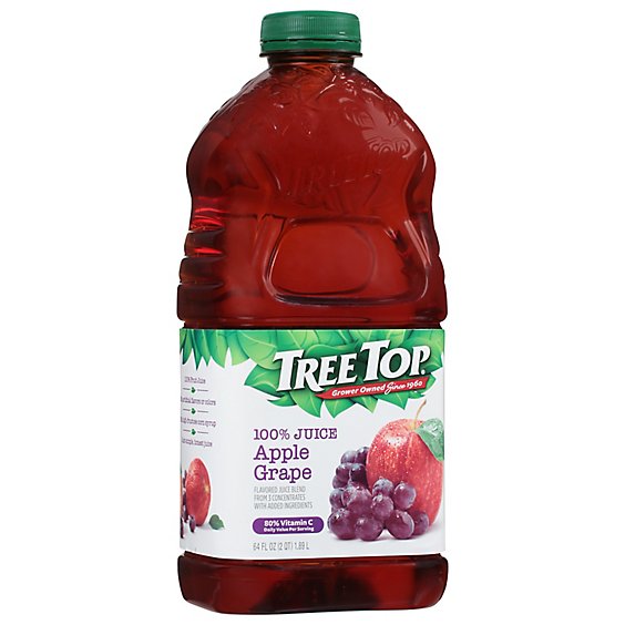 Tree Top Apple Juice 100% Apple Grape Juice - 64 Fl. Oz.