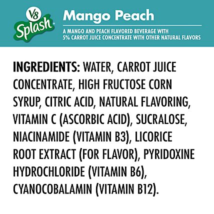 V8 Splash Flavored Fruit Beverage Mango Peach - 64 Fl. Oz. - Image 6