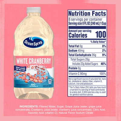 Ocean Spray White Cranberry Juice - 64 Fl. Oz. - Image 4