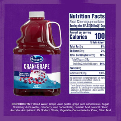 Ocean Spray Juice Cran-Grape - 101.4 Fl. Oz. - Image 4