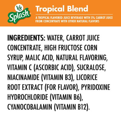 V8 Splash Tropical Blend Flavored Juice Beverage - 64 Fl Oz - Image 5