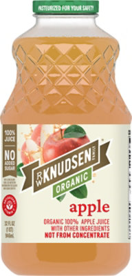 R.W. Knudsen Family Organic Apple Juice - 32 Fl. Oz. - Image 2