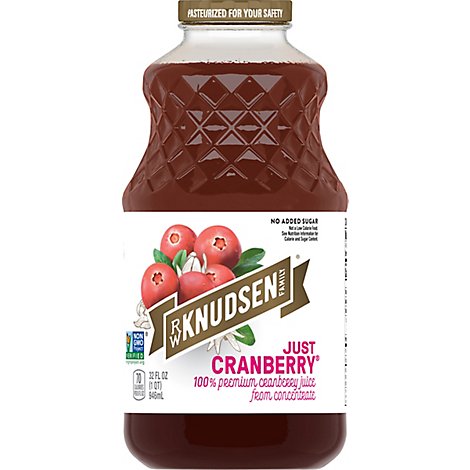 R.W. Knudsen 100% Juice Just Cranberry - 32 Fl. Oz.