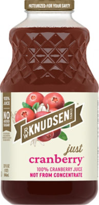 R.W. Knudsen 100% Juice Just Cranberry - 32 Fl. Oz.