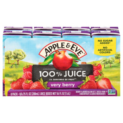 Apple & Eve 100% Juice Very Berry - 8-6.75 Fl. Oz. - Image 1