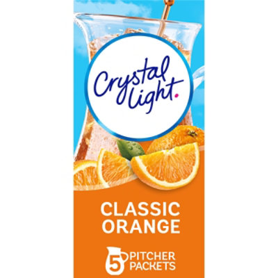 Crystal Light Classic Orange Naturally Flavored Powdered Drink Mix with Caffeine - 5 Count - Image 1