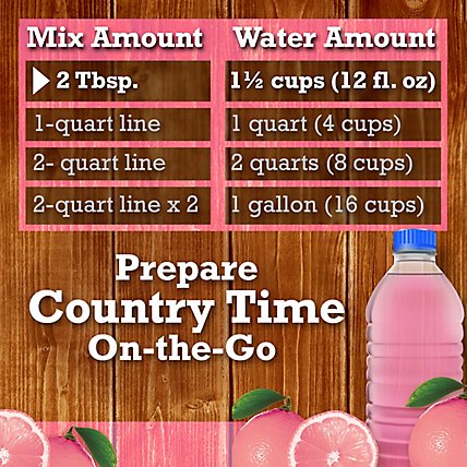 Country Time Pink Lemonade Naturally Flavored Powdered Drink Mix Canister - 19 Oz - Image 2