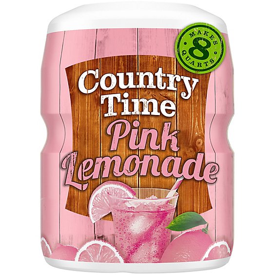 Country Time Pink Lemonade Naturally Flavored Powdered Drink Mix Canister - 19 Oz