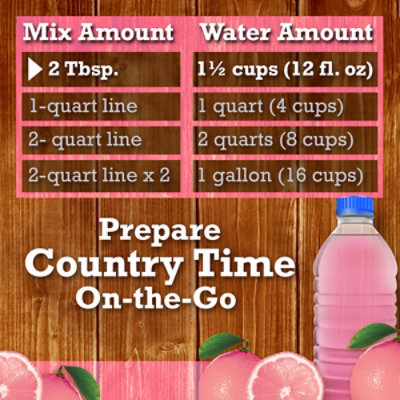 Country Time Pink Lemonade Naturally Flavored Powdered Drink Mix - 19 Oz. - Image 2