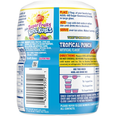 Kool-Aid Sugar Sweetened Tropical Punch Artificially Flavored Powdered Drink Mix Canister - 19 Oz - Image 7