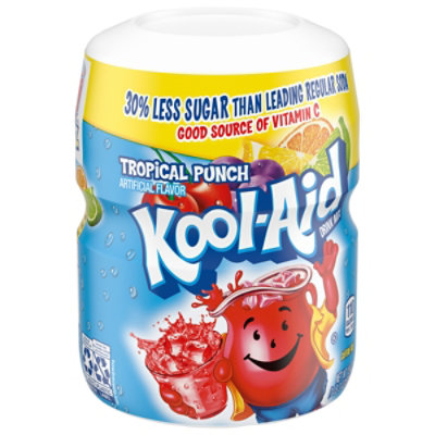 Kool-Aid Sugar Sweetened Tropical Punch Artificially Flavored Powdered Drink Mix Canister - 19 Oz - Image 8