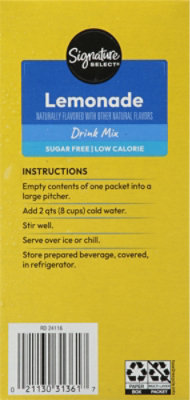 Signature SELECT Drink Mix Sugar Free Lemon Lite - 6-0.53 Oz - Image 5