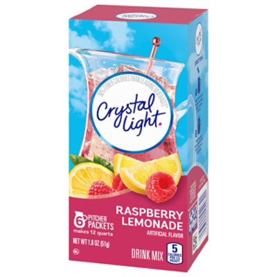 Crystal Light Raspberry Lemonade Artificially Flavored Powdered Drink Mix - 6 Count - Image 8