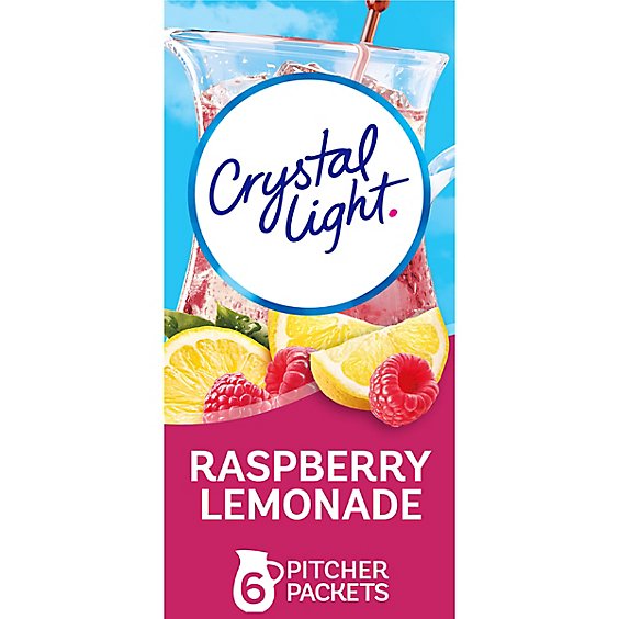 Crystal Light Raspberry Lemonade Artificially Flavored Powdered Drink Mix Pitcher Pack - 6 Count
