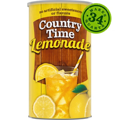 Country Time Lemonade Naturally Flavored Powdered Drink Mix Canister - 5.16 Lb - Image 3