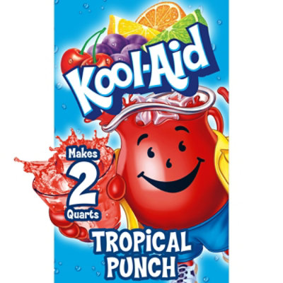 Kool-Aid Unsweetened Tropical Punch Artificially Flavored Powdered Drink Mix Packet - 0.16 Oz - Image 2