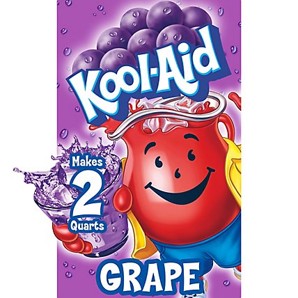 Kool-Aid Unsweetened Grape Artificially Flavored Powdered Drink Mix Packet - 0.14 Oz - Image 1