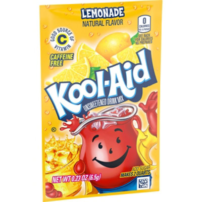 Kool-Aid Unsweetened Lemonade Naturally Flavored Powdered Soft Drink Mix Packet - 0.23 Oz - Image 9