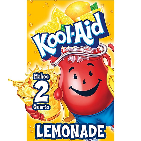 Kool-Aid Unsweetened Lemonade Naturally Flavored Powdered Soft Drink Mix Packet - 0.23 Oz