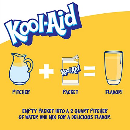 Kool-Aid Unsweetened Lemonade Naturally Flavored Powdered Soft Drink Mix Packet - 0.23 Oz - Image 3
