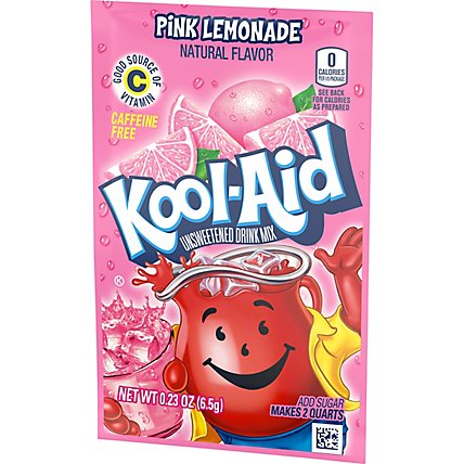 Kool-Aid Unsweetened Pink Lemonade Naturally Flavored Powdered Soft Drink Mix Packet - 0.23 Oz - Image 9