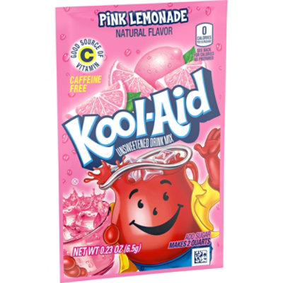 Kool-Aid Unsweetened Pink Lemonade Naturally Flavored Powdered Soft Drink Mix Packet - 0.23 Oz - Image 9