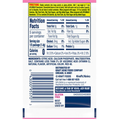 Kool-Aid Unsweetened Pink Lemonade Naturally Flavored Powdered Soft Drink Mix - 0.23 Oz - Image 6