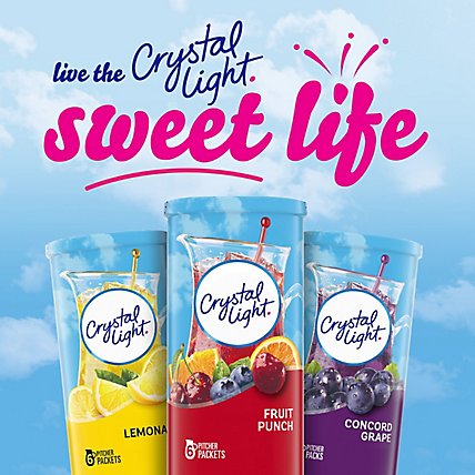 Crystal Light Fruit Punch Artificially Flavored Powdered Drink Mix Pitcher Packets - 6 Count - Image 9