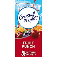 Crystal Light Fruit Punch Artificially Flavored Powdered Drink Mix Pitcher Packets - 6 Count - Image 1