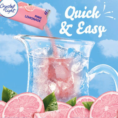 Crystal Light Pink Lemonade Naturally Flavored Powdered Drink Mix Pitcher Packets - 6 Count - Image 3